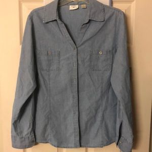 Long sleeve denim shirt